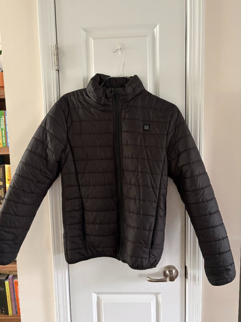 Black Weatherproof Puffer Coat